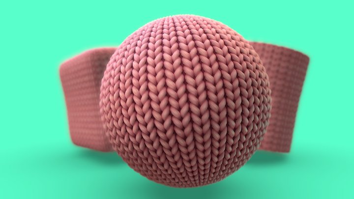 Stylized Tileable PBR Texture / Material Wool 3D Model