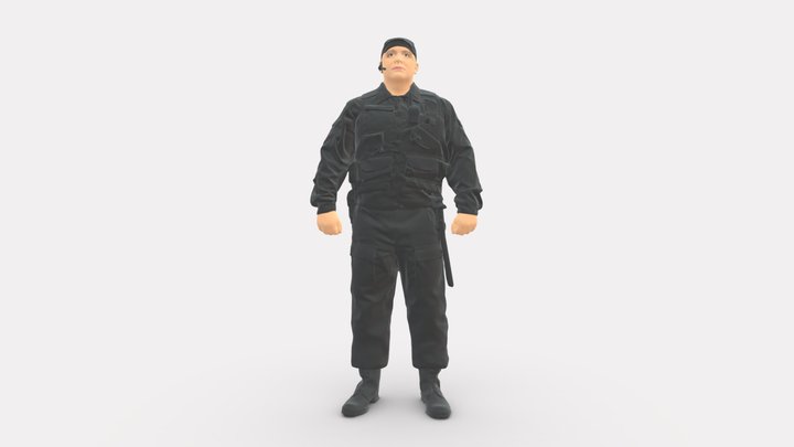 Serious secuity guy 0902 3D Model