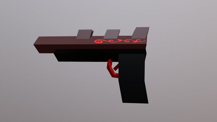 Shotgun Low-Poly 3D Model