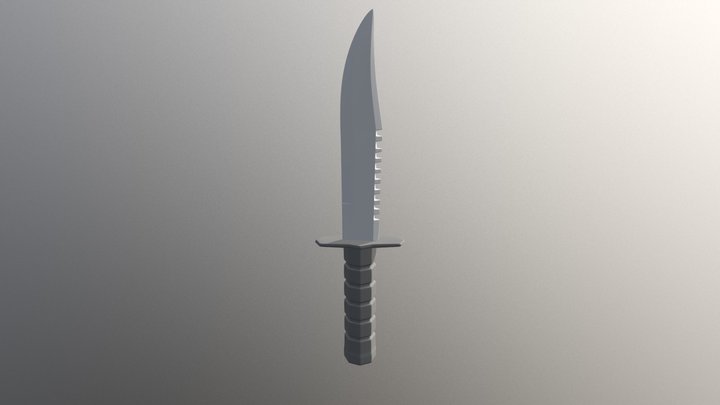 No texture dagger 3D Model