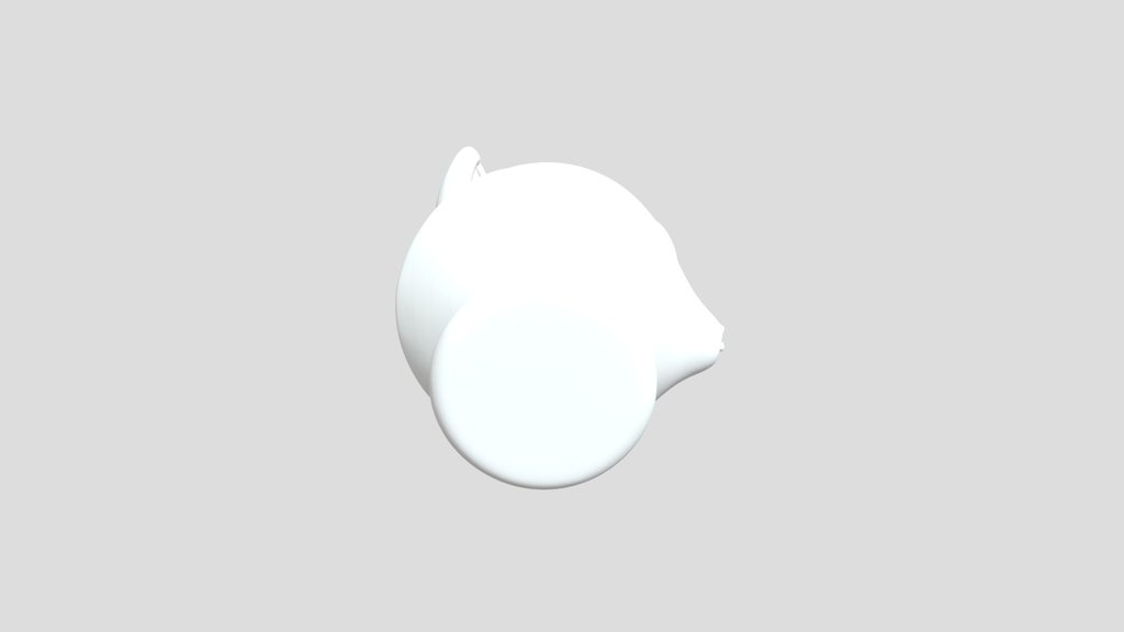 Stylized Creature Face Planter 3D Model | Fox…