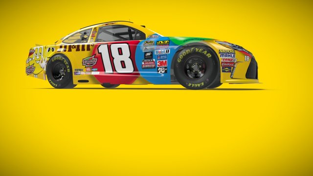 Kyle Busch No.18 M&M's Core Toyota 3D Model