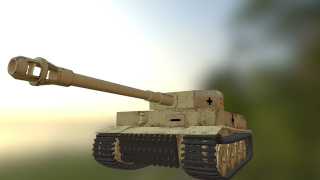 Heavy Tank Tiger I 3D Model