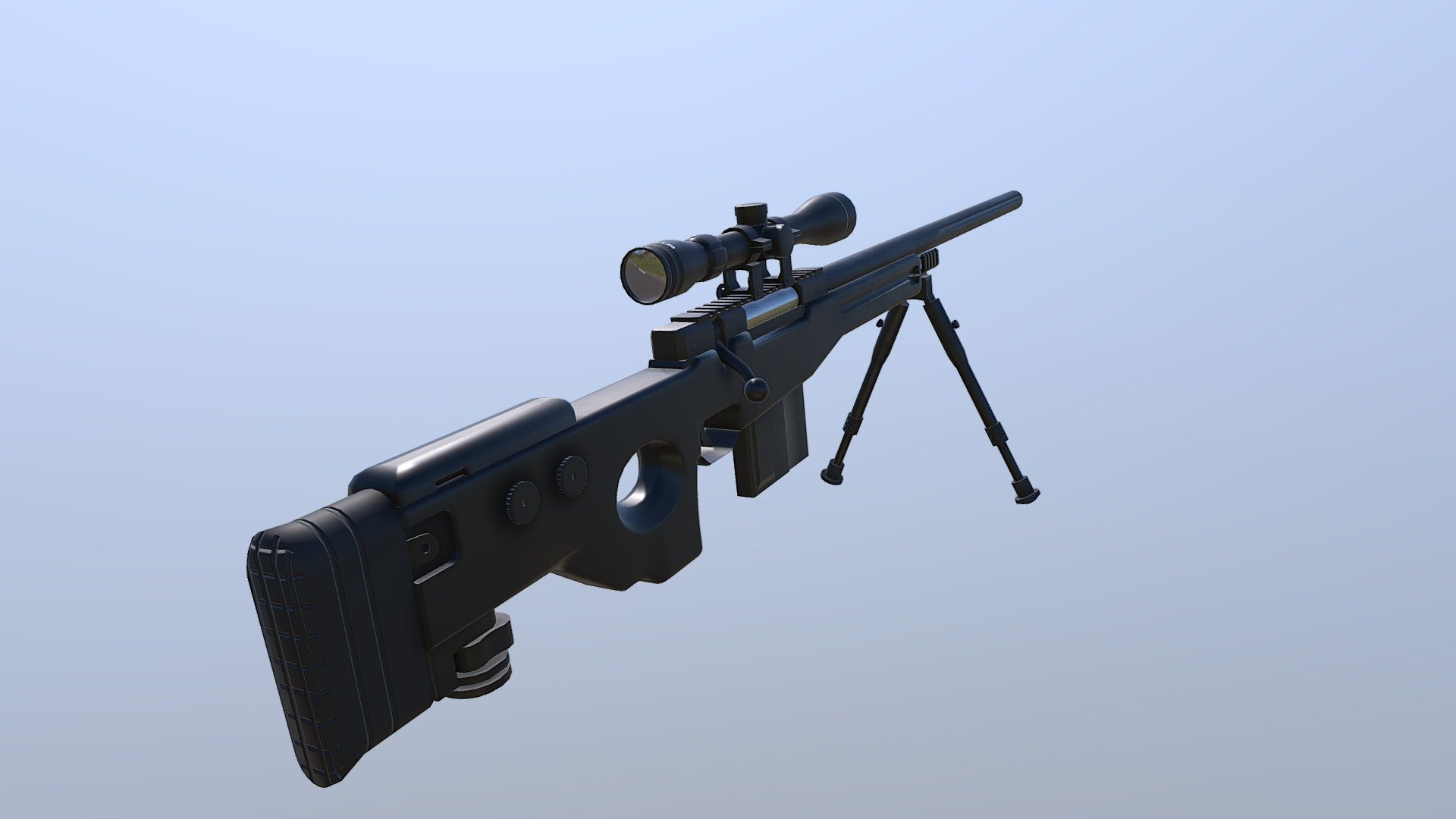 Accuracy International Arctic Warfare - 3D model by Lucas (@LucasdeMaat ...