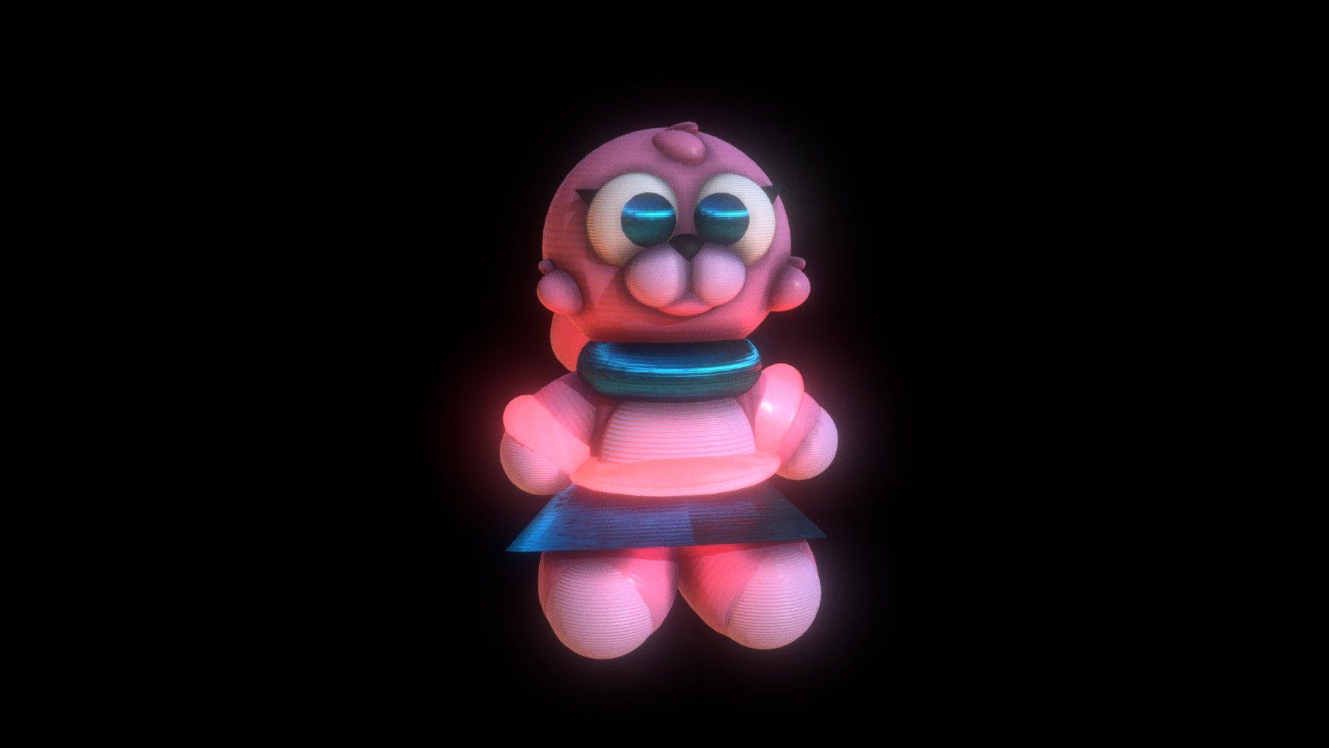 "Neon" Strawbie Plush