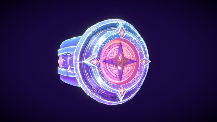 Stylized: Ring Of Direction (Magic Item) 3D Model
