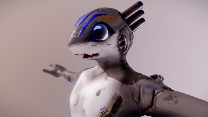 Quark the Steamlizard 3D Model
