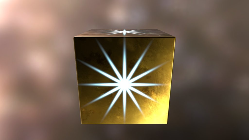 Golden Cube 3D model by Masseti [5e92fa7] Sketchfab