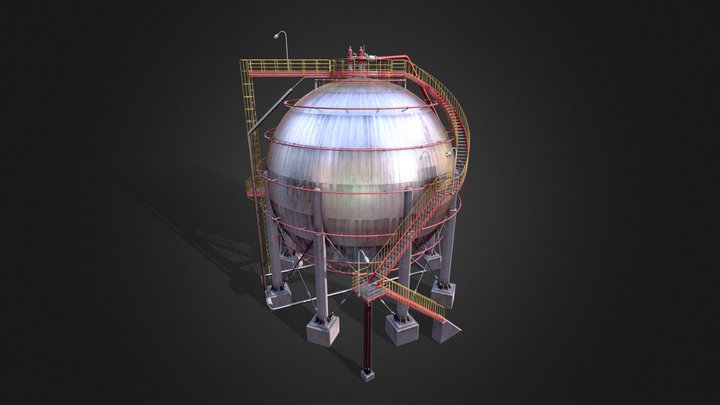 Gas Storage 3D Model