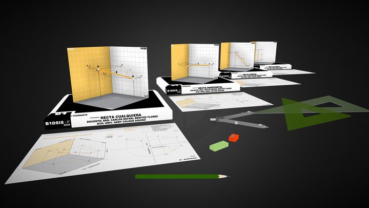 TIPOS DE RECTAS PARTE 1 3D Model