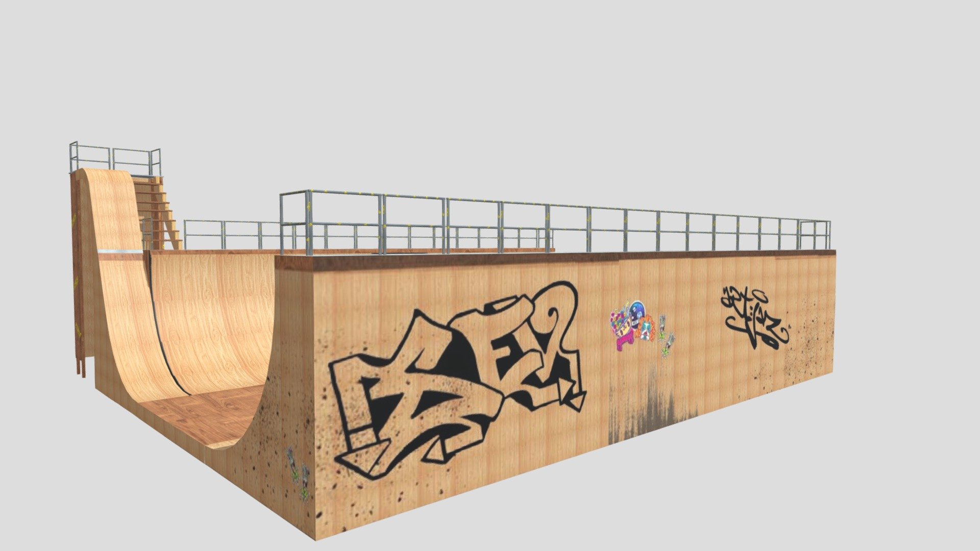 Halfpipe UV and Textured