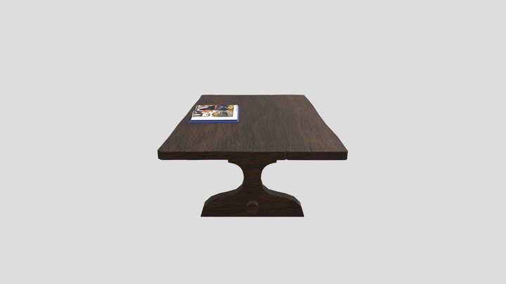 Table_OpenBook 3D Model
