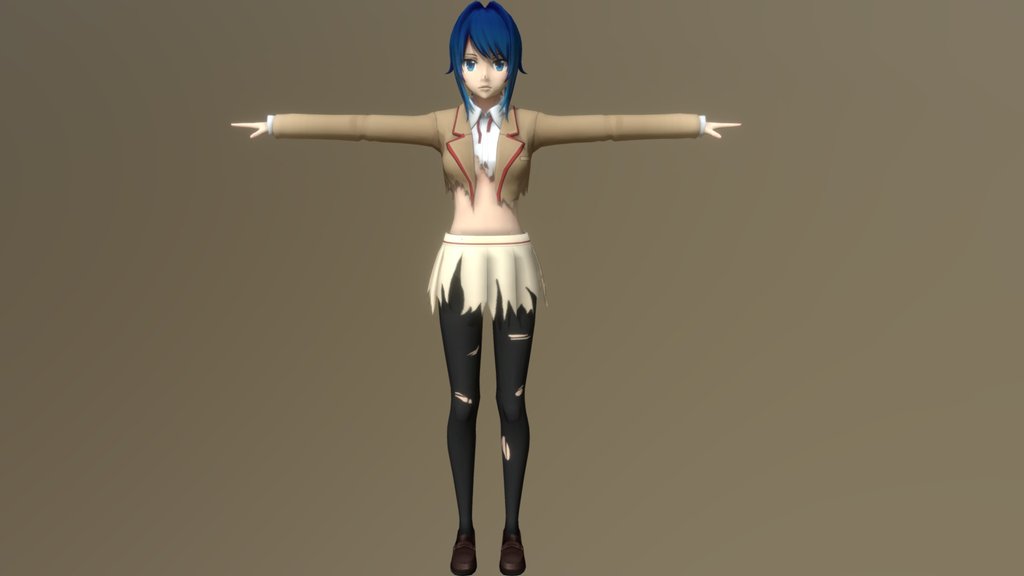 Aoi Kiryu Torn Blazer (With Bones)
