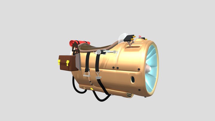 air ship cowboy 3D Model
