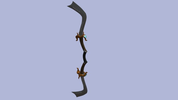 "Wolf's Fangs" Longbow 3D Model