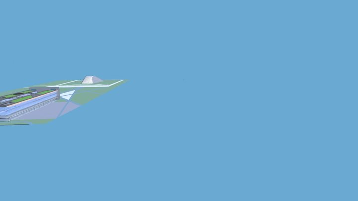 Projeto Midiateca Futurista de Brasilia 3D Model