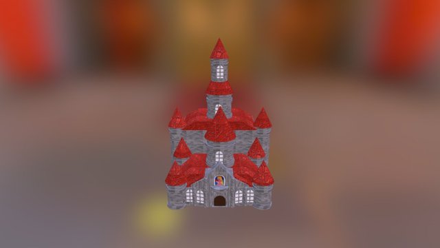Peach's Castle 3D Model