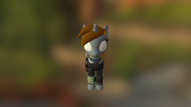 Littlepip Reloaded Fallout Equestria 3D Model