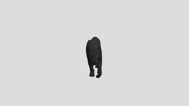 Panther Walkcycle 3D Model