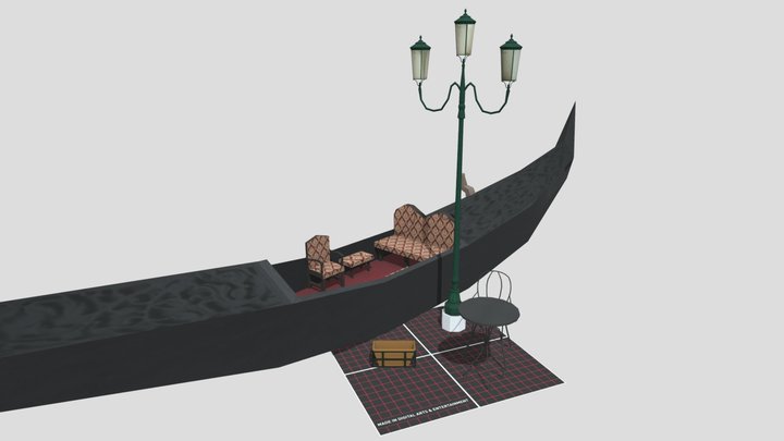 5 Props Venice 3D Model