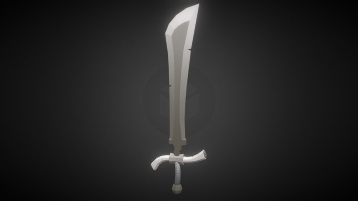 LowPoly Sword 3D Model