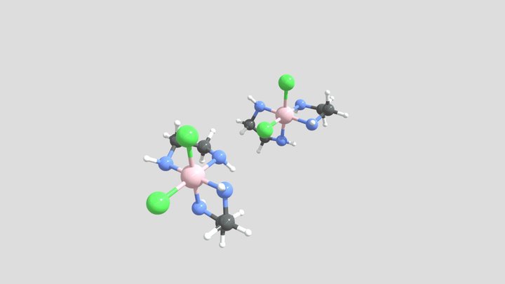 the two chiral cis isomers of [CoCl2(en)2]+ 3D Model