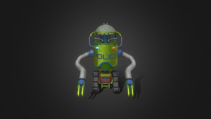 Realistic Robot 3D Model