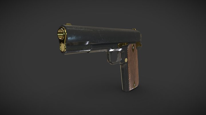 Colt 45 Browning 1911 3D Model