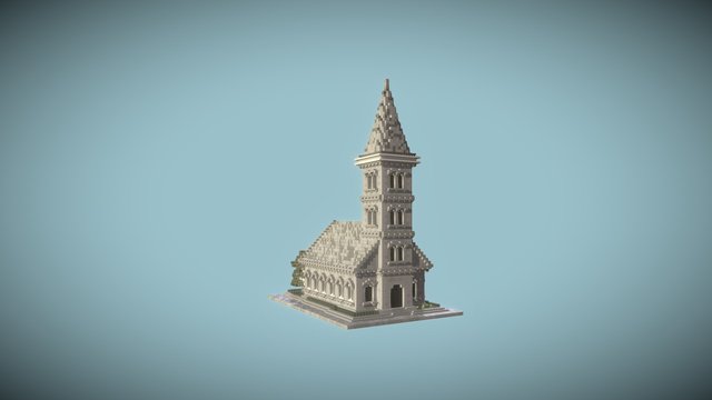 Minecraft Church 3D Model