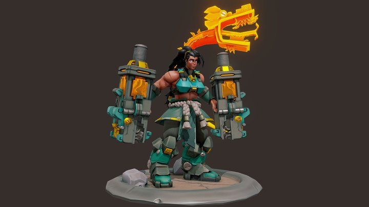 MAYA and machine- Marcia Stylized Character 3D Model