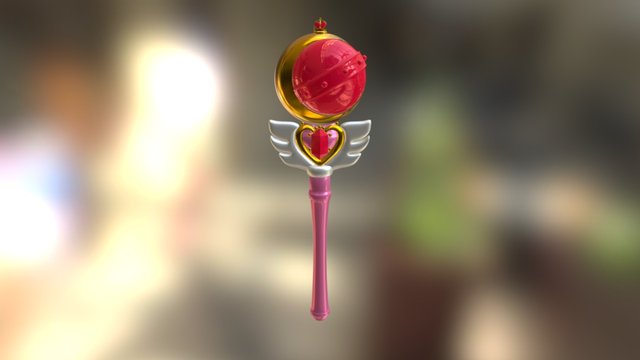 Sailor Moon: Cutie Moon Rod 3D Model