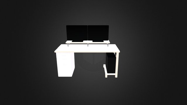 Meuble Pc 3D Model