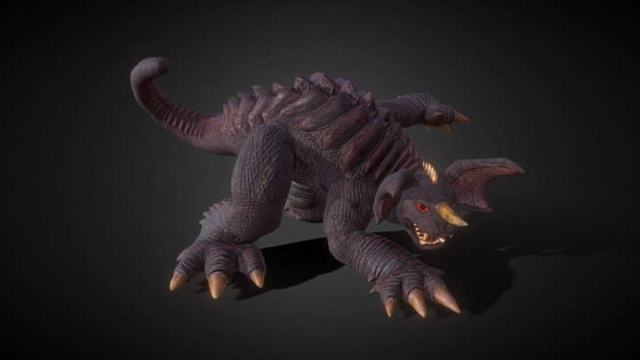 GMK: Baragon 3D Model