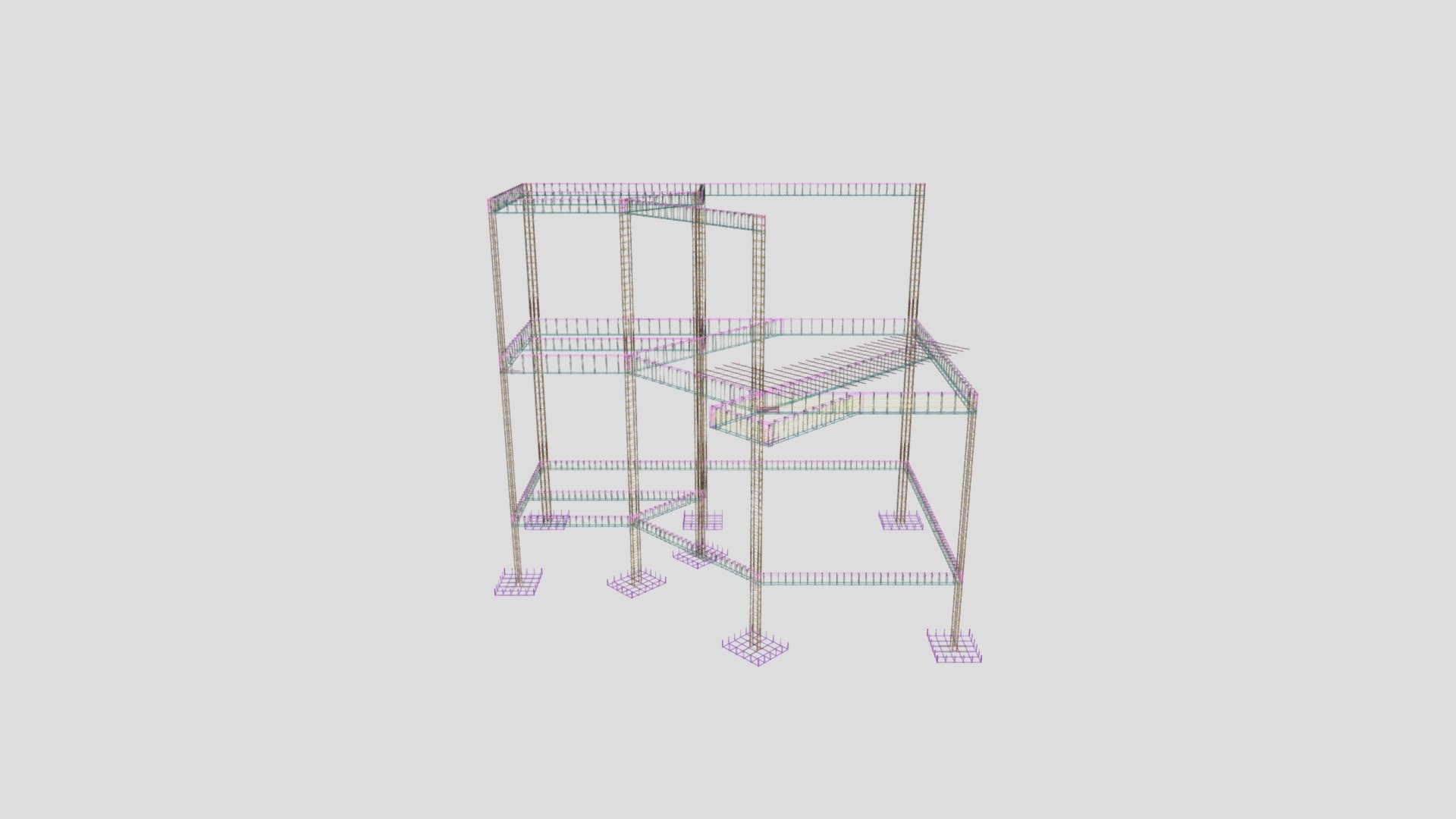 ESQUELETO ESTRUTURA BANGALO A - Download Free 3D model by RN Estrutural ...