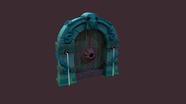 Dungeon Door 3D Model