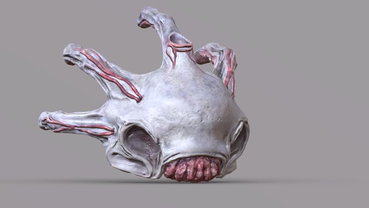 Alien VR Helmet 3D Model