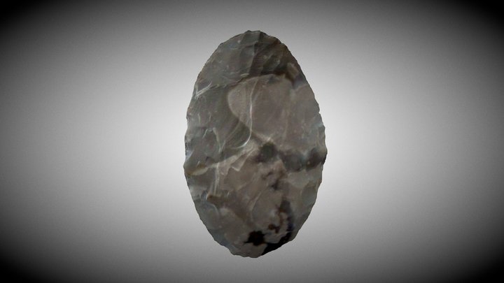 Replica 46 Acheulean Twisted Ovate Handaxe 3D Model