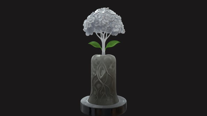 Hydrangea in a Glass Vase