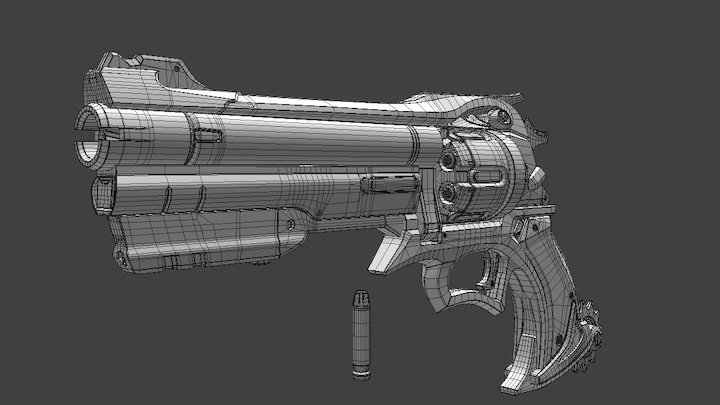 [PTA]Mccree_무기_(R)_Grayshade_v01 3D Model