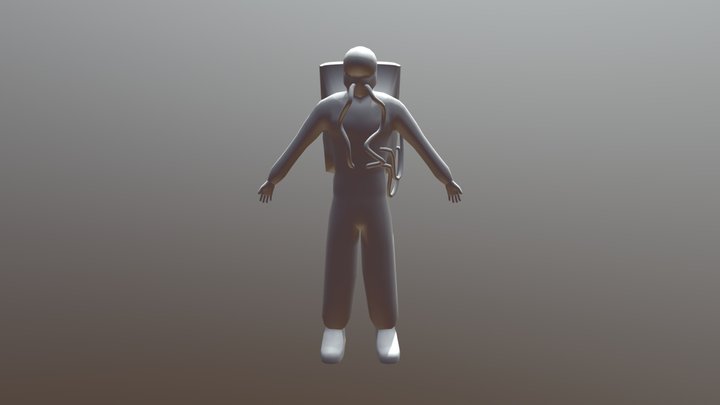 Astronaut - low poly 3D Model