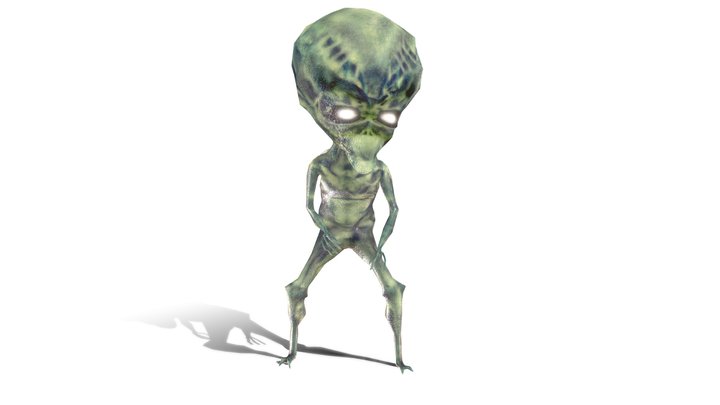 Alien Idle Animation ( Rigged ) 3D Model