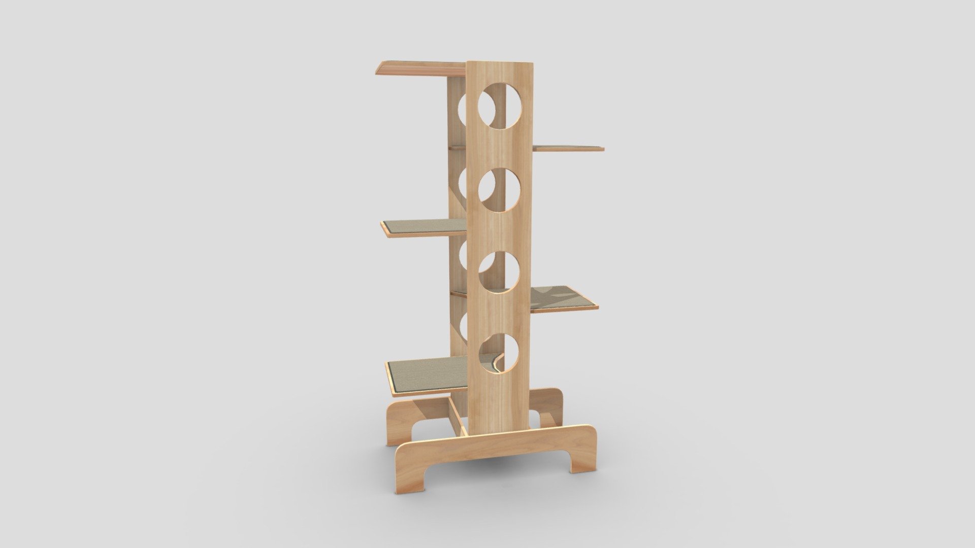 wooden-cat-towers-buy-royalty-free-3d-model-by-interior-model