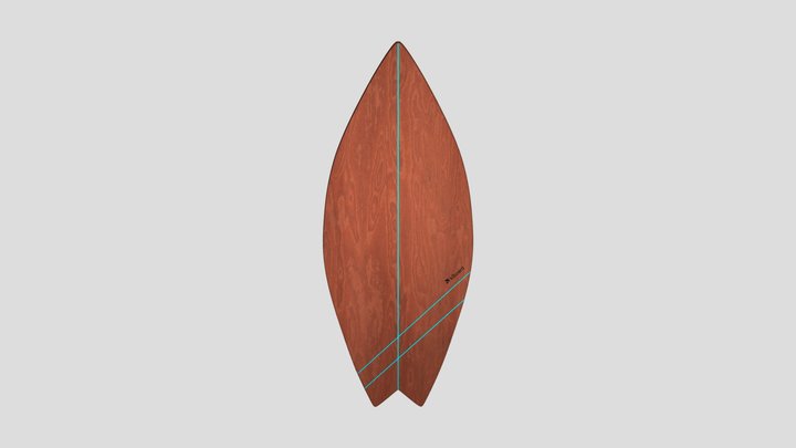 Surf Brown Ocean 3D Model