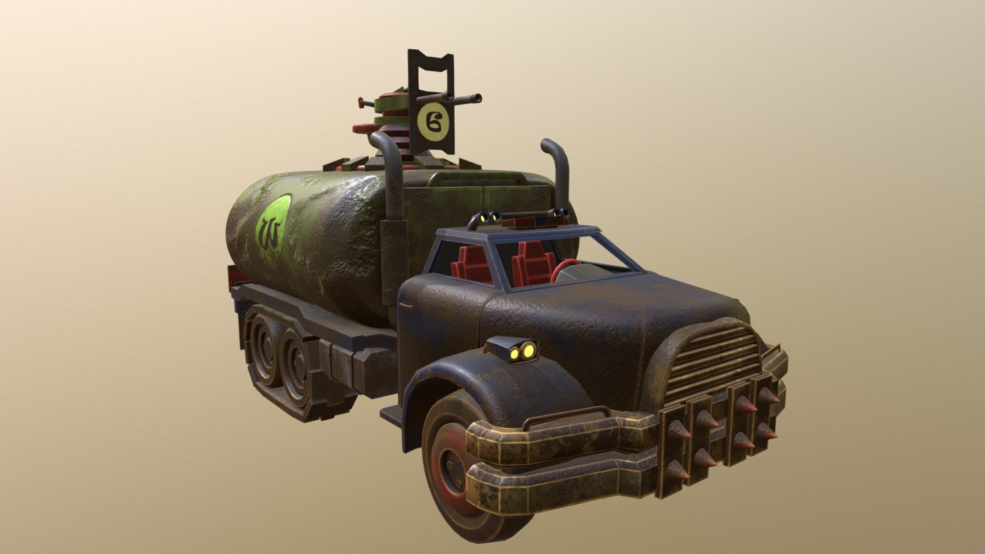Wacky races Truck - 3D model by ashley (@aRusty) [5ea9e8e] - Sketchfab