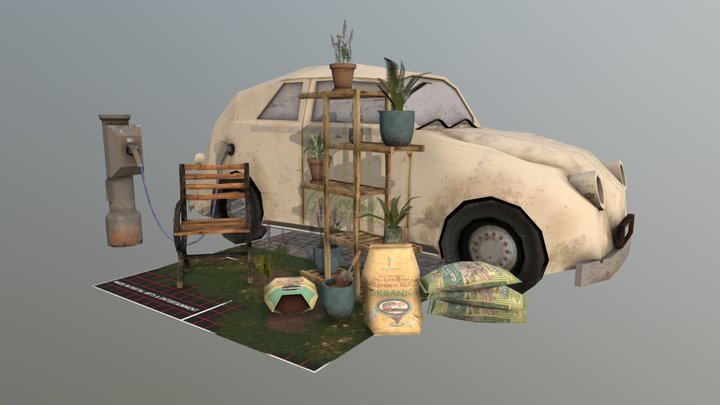 DAE 5 Finished props - Eco-House 3D Model