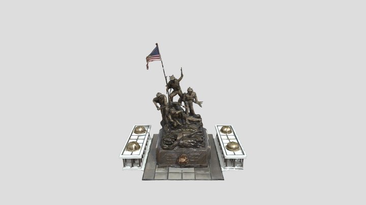 Tugu Negara Monument 3D Model