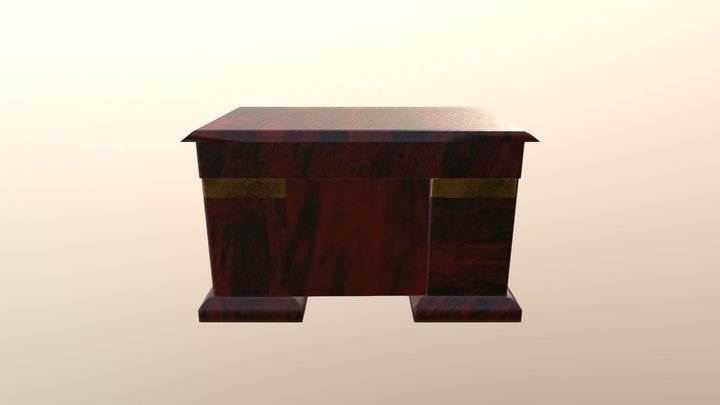 Steampunk Desk 3D Model