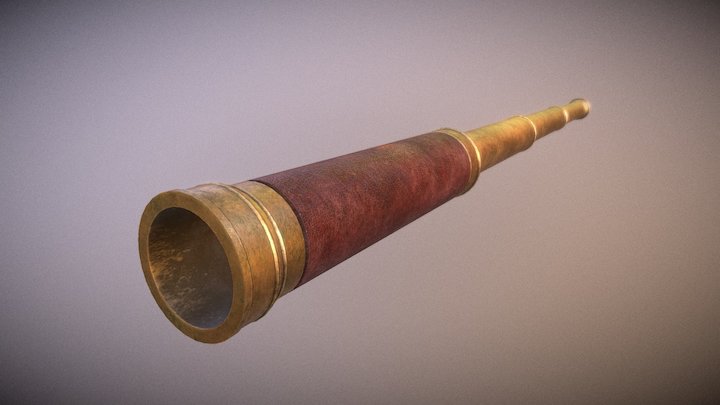 Old Spyglass 3D Model