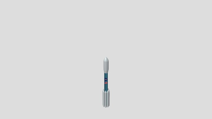 Nasa Delta II Rocket 3D Model