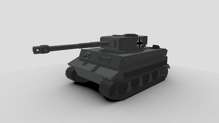 Tiger H1 - Minecraft Model 3D Model